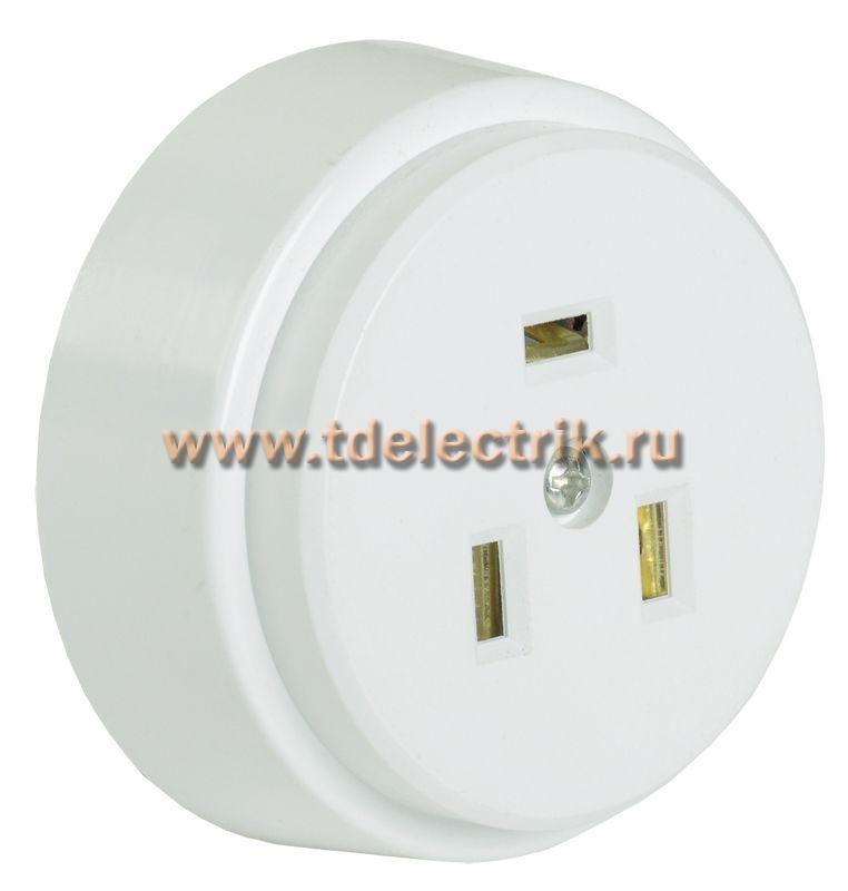 Фотография №1, РПпл10-01-Ст Розетка разб. для плиты с з/к о/у 32А белая IEK