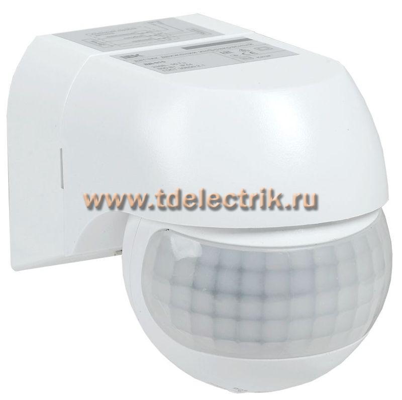 Фотография №1, Датчик движения ДД 015 белый 800Вт 180гр 12м IP44 IEK