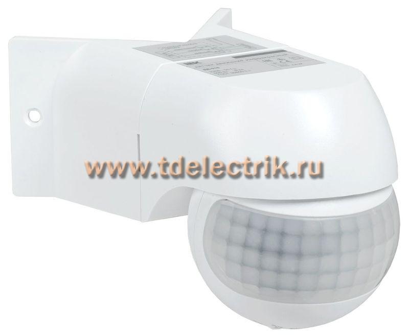 Фотография №1, Датчик движения ДД 016 белый 800Вт 180гр 12м IP44 IEK
