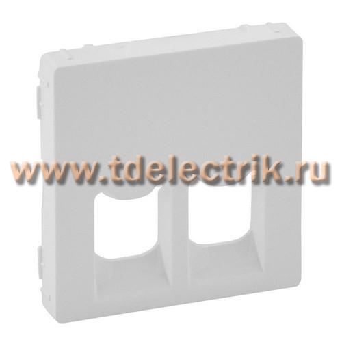 Фотография №1, Valena LIFE.Лицевая панель для двойных телефонных/информационных розеток.Белая