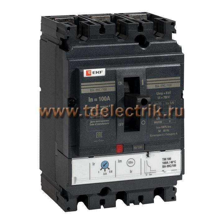 Фотография №1, Выключатель автоматический ВА-99C (Compact NS)  100/100А 3P 36кА EKF PROxima
