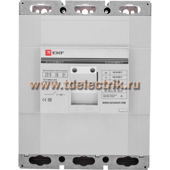Фотография №1, Выключатель автоматический ВА-99  800/ 400А 3P 35кА EKF PROxima