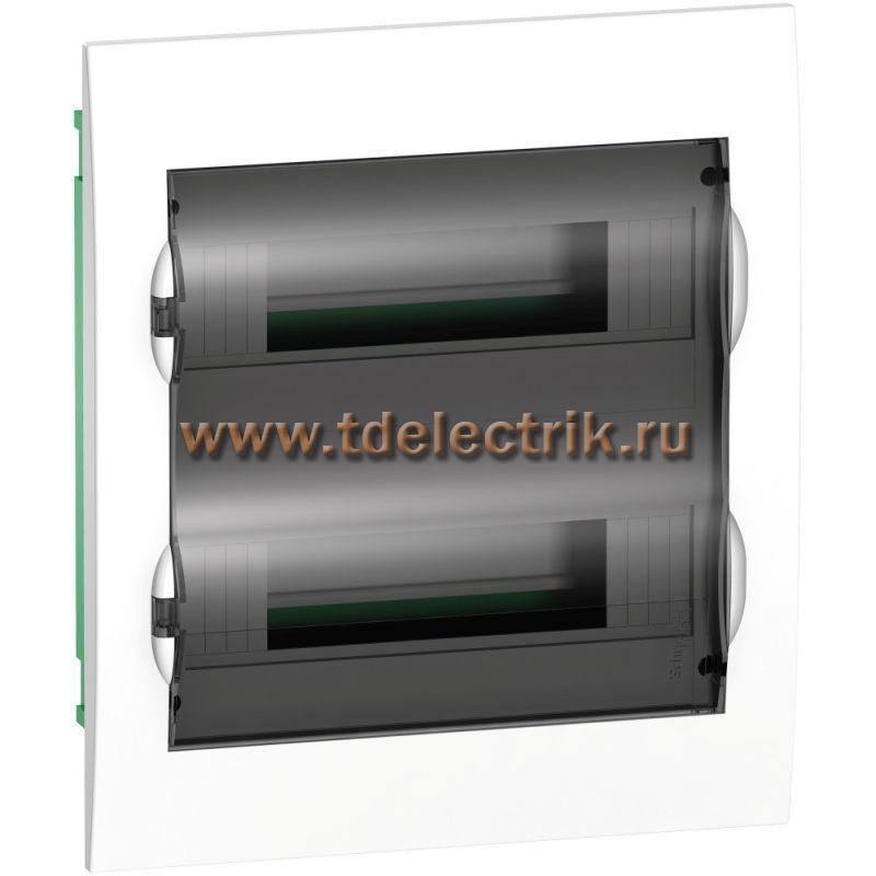 Фотография №1, Бокс встраиваемый 2 ряд/24 мод, дверь прозрачная, IP40 Easy9