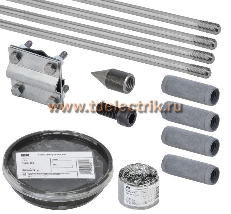 Фотография №1, Комплект заземления 6/16 оцинкованная сталь IEK