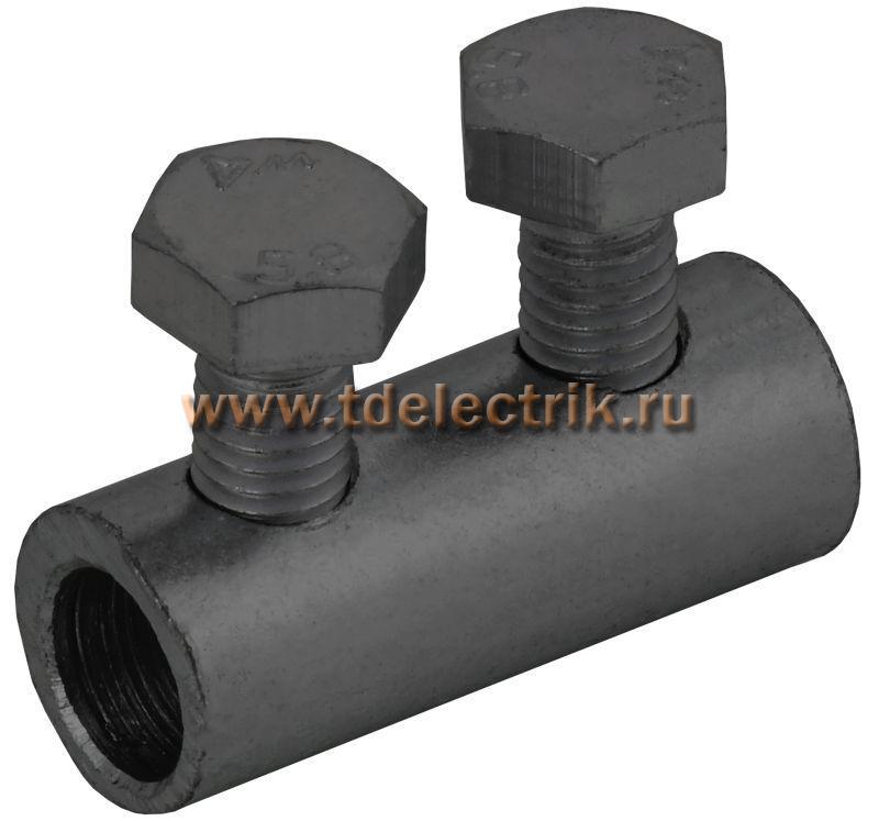 Фотография №1, Зажим соединительный прямой пр.-пр. 6-8мм оц. сталь TD IEK