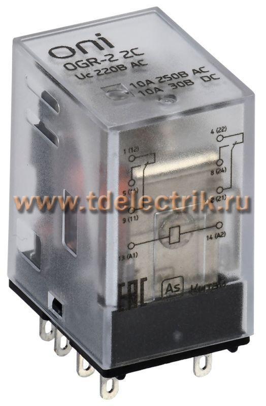 Фотография №1, Реле общего назначения OGR-2 2C 220В AC ONI