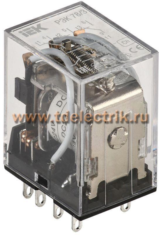 Фотография №1, Реле РЭК78/3(MY3) 5А 24В DC IEK
