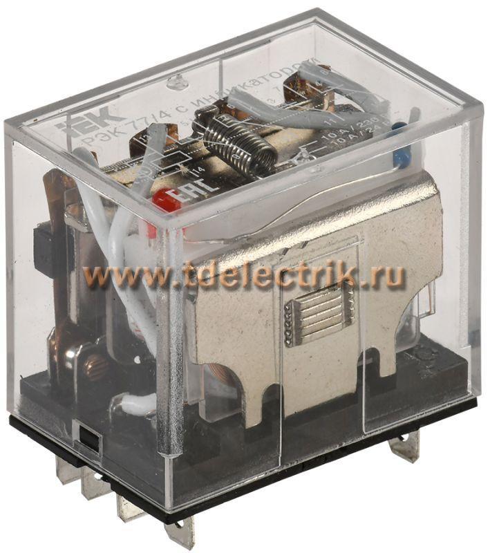 Фотография №1, Реле РЭК77/4(LY4) с индикацией 10А 24В AC IEK