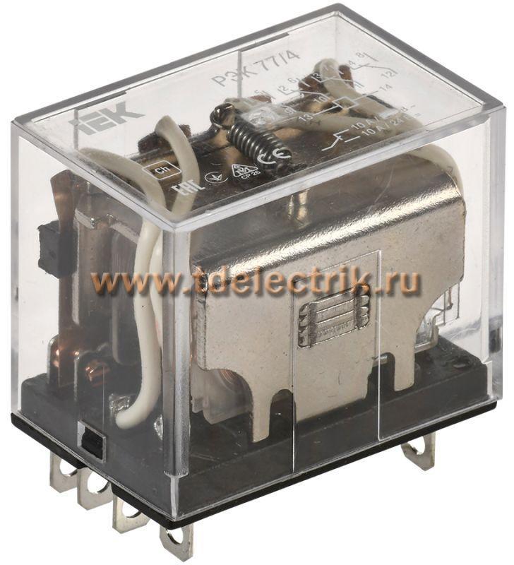 Фотография №1, Реле РЭК77/4(LY4) 10А 12В AC IEK