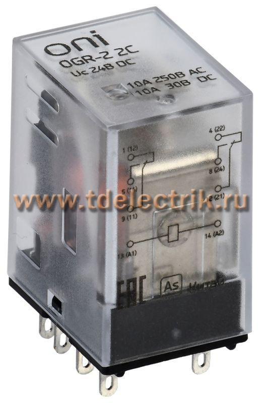 Фотография №1, Реле общего назначения OGR-2 2C 24В DC ONI