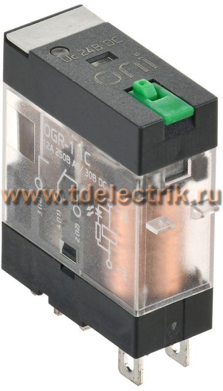 Фотография №1, Реле общего назначения OGR-1 1C 24В DC с LED и тест. кнопкой ONI
