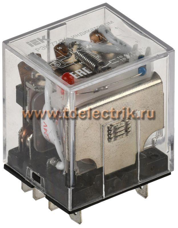 Фотография №1, Реле РЭК77/3(LY3) с индикацией 10А 24В DC IEK