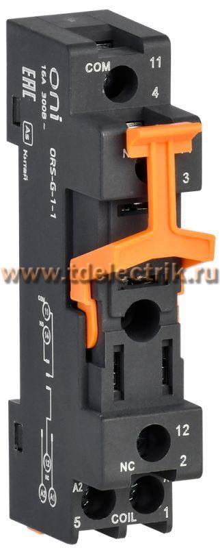 Фотография №1, Розетка ORS-G-1-1 для реле OGR-1 1C ONI