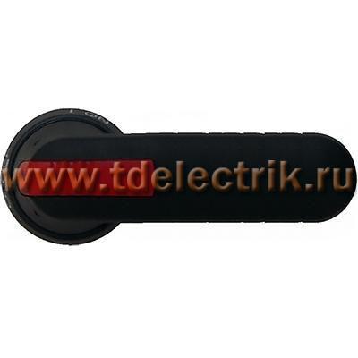 Фотография №1, Ручка OHB125J12E-RUH (черная) с символами на русском для управле ния через дверь рубильниками типа О