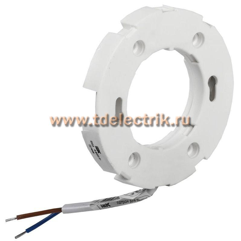 Фотография №1, Патрон потолочный GX53 пластик белый IEK