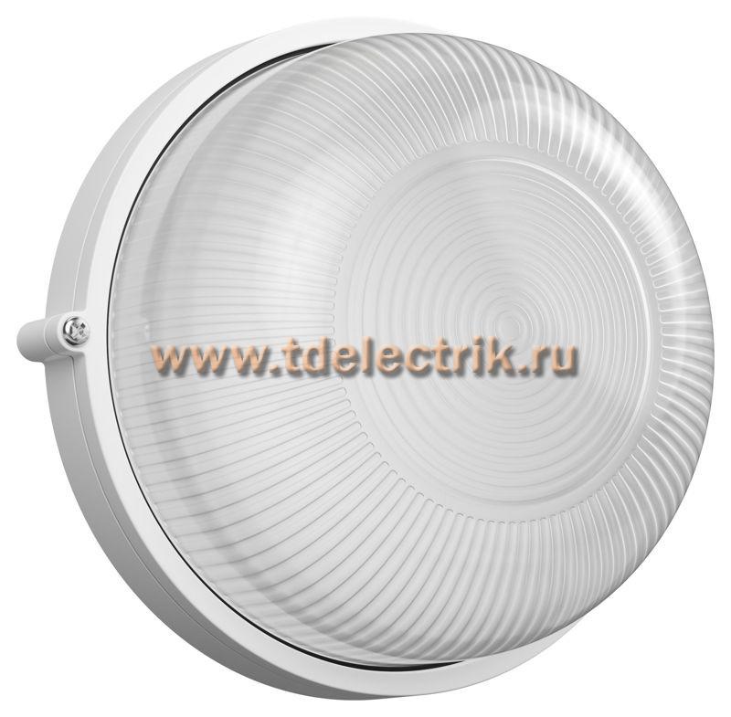 Фотография №1, Светильник НПП1301 белый/круг 60Вт IP54 IEK