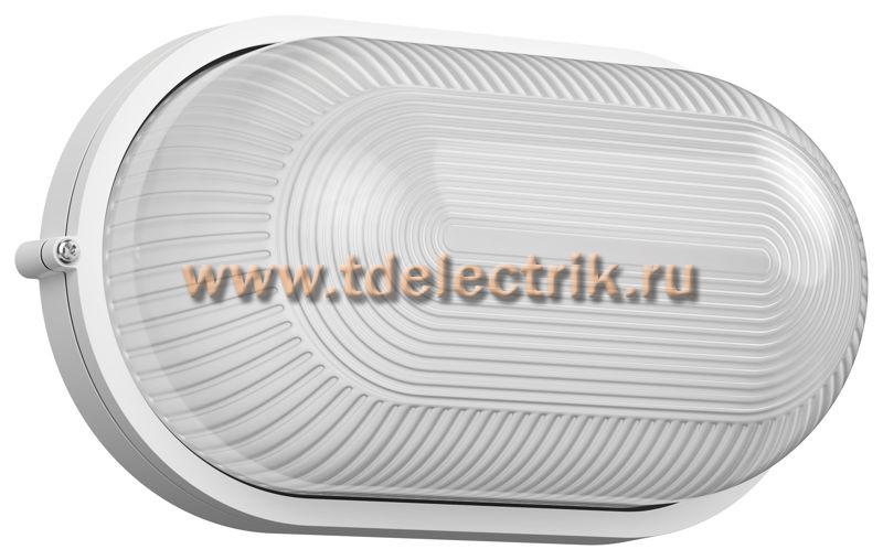 Фотография №1, Светильник НПП1201 белый/овал 100Вт IP54 IEK