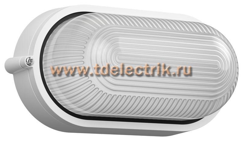 Фотография №1, Светильник НПП1401 белый/овал 60Вт IP54 IEK