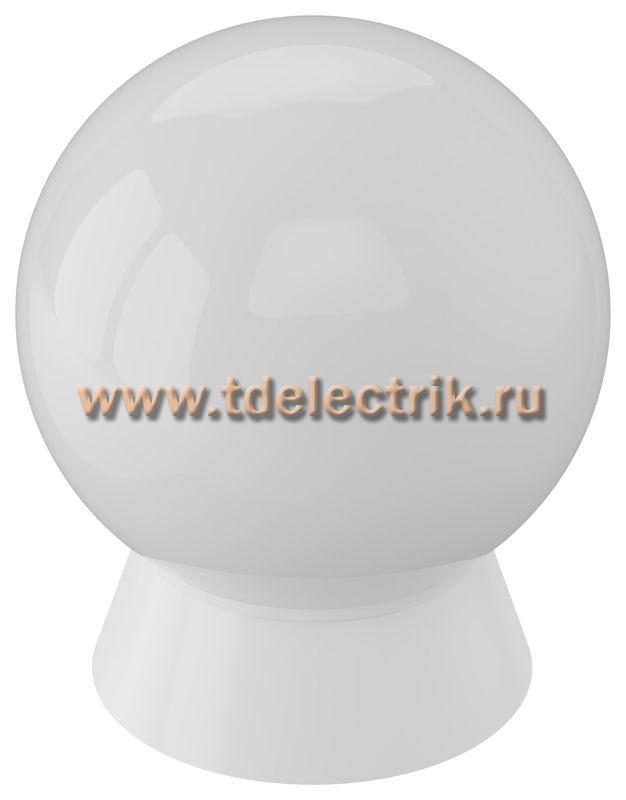Фотография №1, Светильник НПП9101 белый/шар 60Вт IP33 IEK