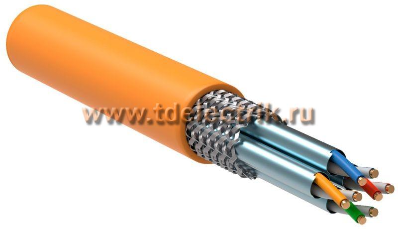 Фотография №1,  Витая пара S/FTP кат.7 4х2х23AWG solid LSZH нг(А)-HF оранжевый (305м)