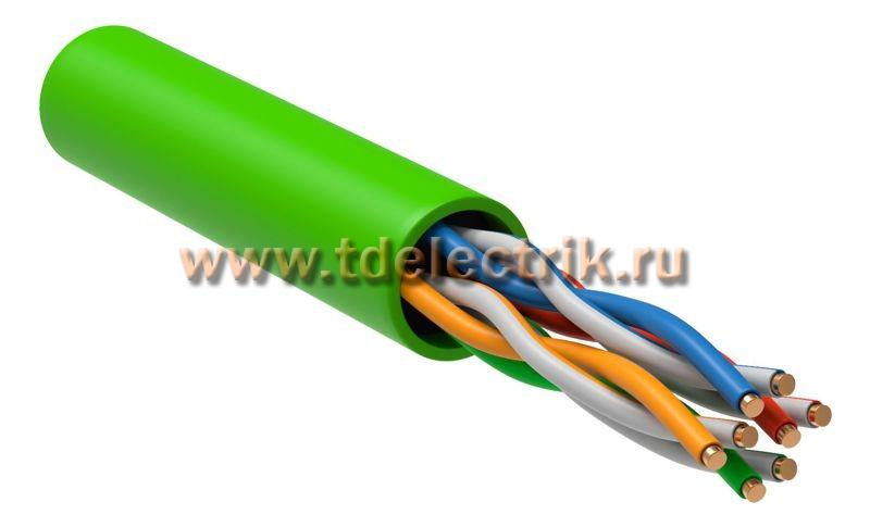 Фотография №1,  Витая пара U/UTP кат.5E 4х2х0,52 solid PVCLS нг(А)-LSLTx зеленый (305м) РФ/Т