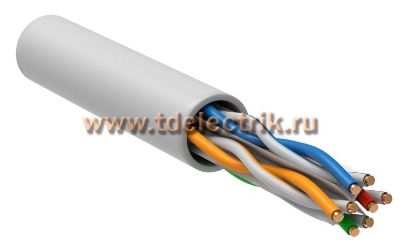 Фотография №1,  Витая пара U/UTP кат.6 4х2х0,57 PVCLS нг(А)-LSLTx белый (305м) РФ/Т