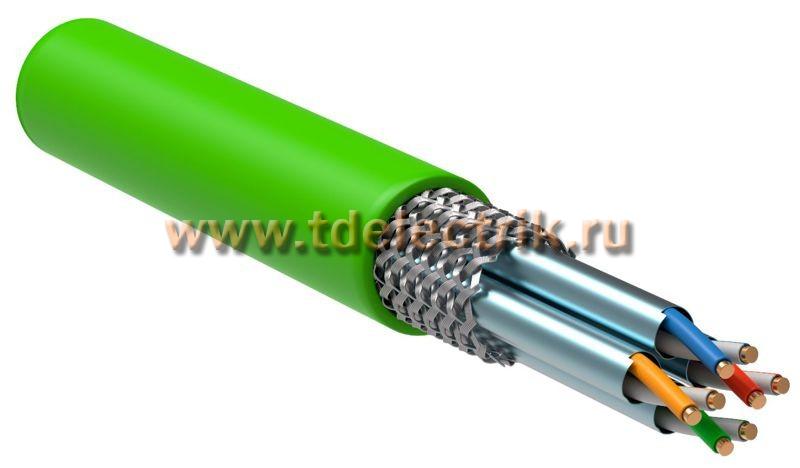Фотография №1,  Витая пара S/FTP кат.7 4х2х23AWG solid LSLTx нг(А)-LSLTx зеленый (305м)