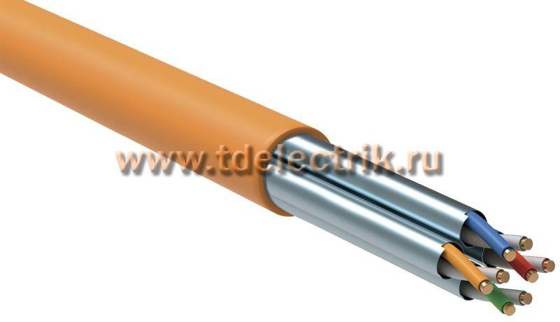 Фотография №1,  Витая пара U/FTP кат.6A 4х2х23AWG solid LSZH нг(А)-HF оранжевый (305м)