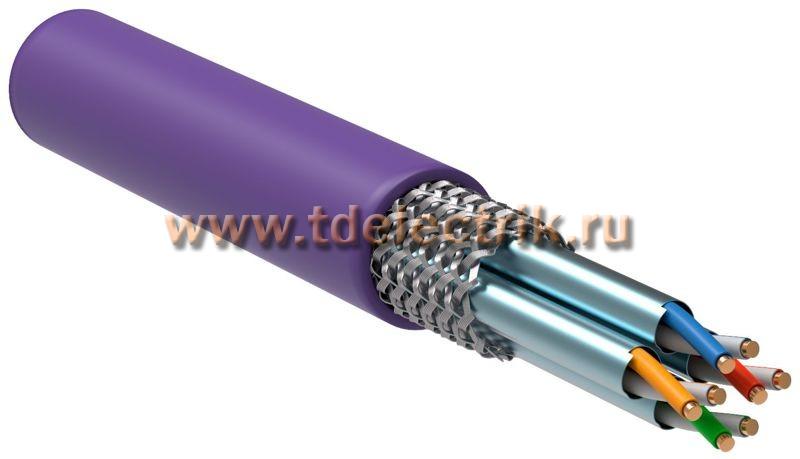 Фотография №1,  Витая пара S/FTP кат.6A 4х2х23AWG solid LSZH нг(А)-HF фиолетовый (305м)