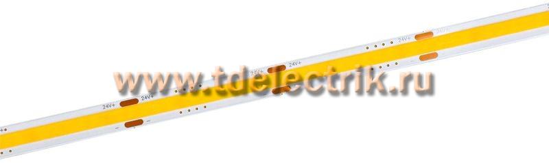 Фотография №1, Лента LED 5м COB-312LED 8Вт/м IP20 8мм 24В 3000К IEK
