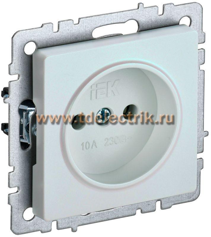 Фотография №1, BRITE Розетка без з/к/ш 10А РС10-1-0-БрЖ жемч. IEK