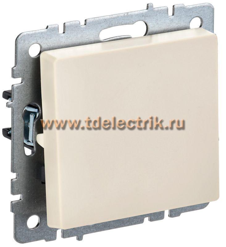 Фотография №1, BRITE Выключатель 1-кл. 10А ВС10-1-0-БрКр беж. IEK