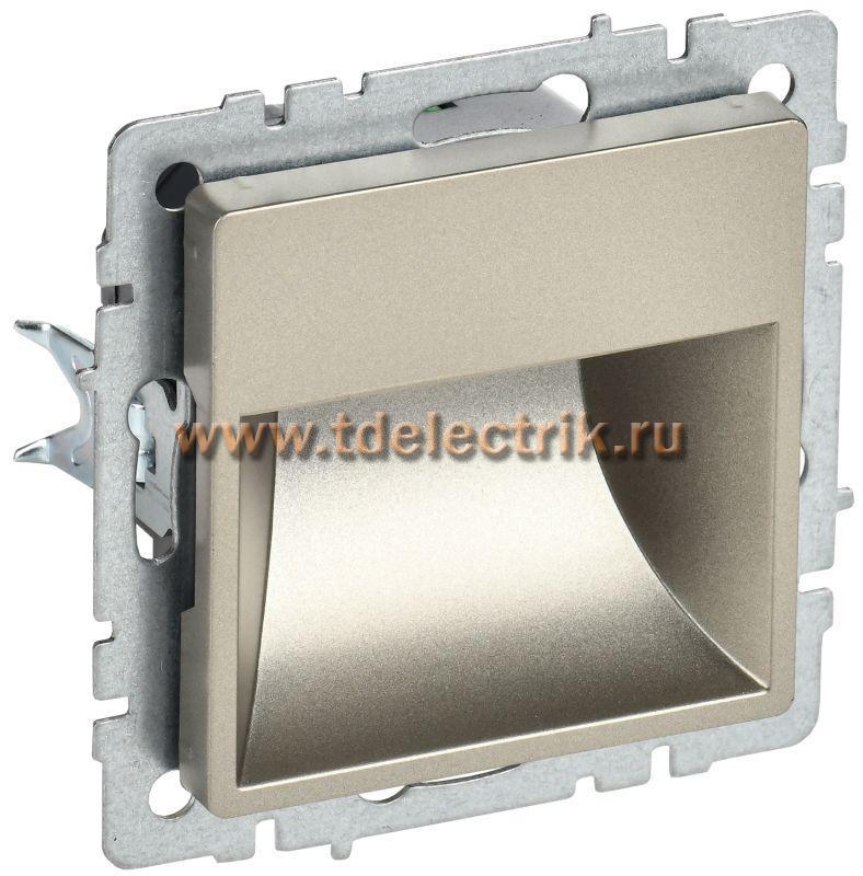 Фотография №1, BRITE Подсветка LED встраиваемая ПЛ20-БрШ шамп. IEK