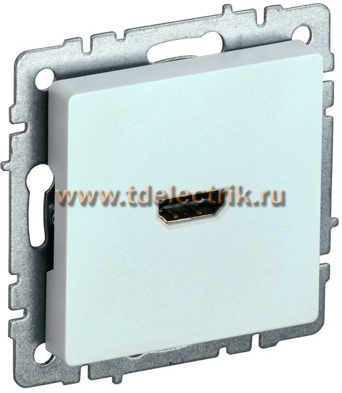 Фотография №1, BRITE Розетка HDMI РHDMI-0-БрЖ жемч. IEK