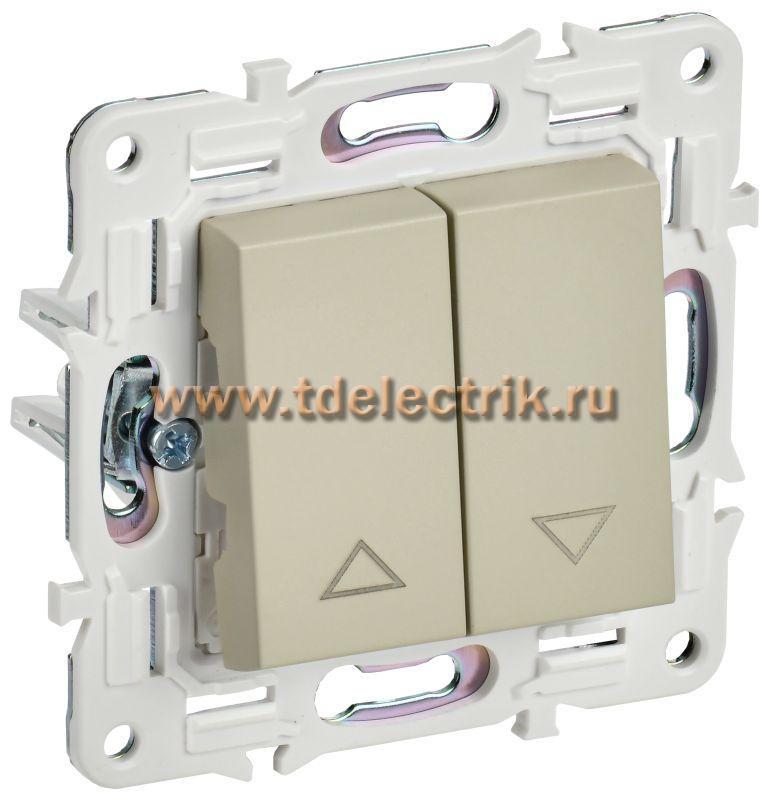 Фотография №1, SKANDY Выключатель жалюзи 10А SK-V12B беж. IEK