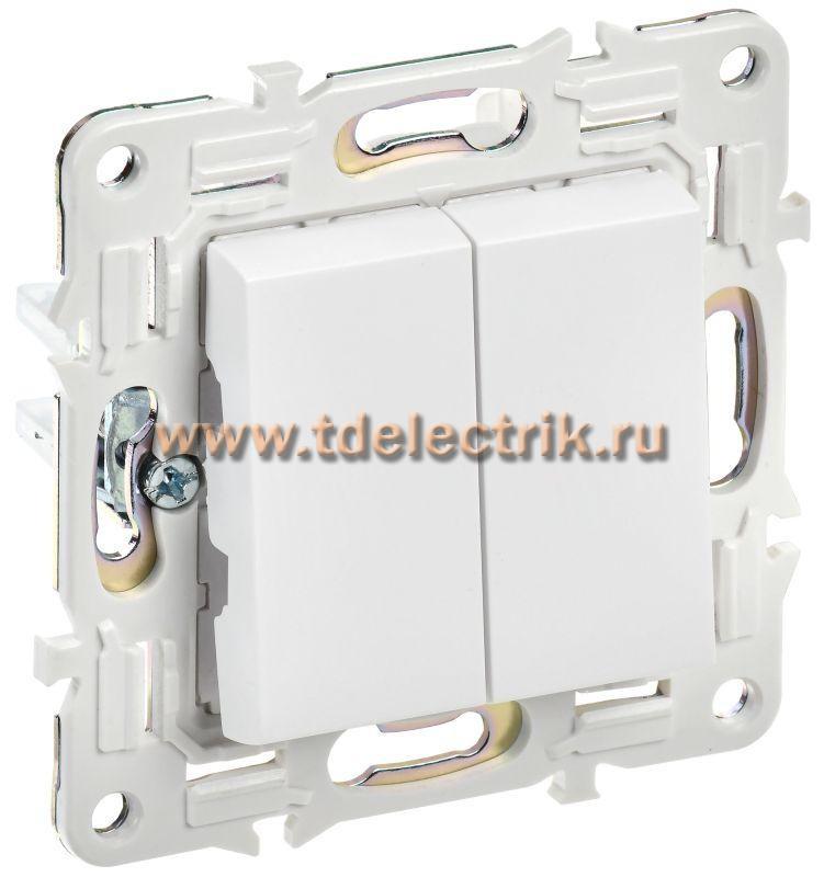 Фотография №1, SKANDY Выключатель 2-кл. прох. 10А SK-V05W арк. бел. IEK