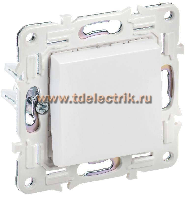 Фотография №1, SKANDY Выключатель 1-кл. кнопоч. 10А SK-V14W арк. бел. IEK