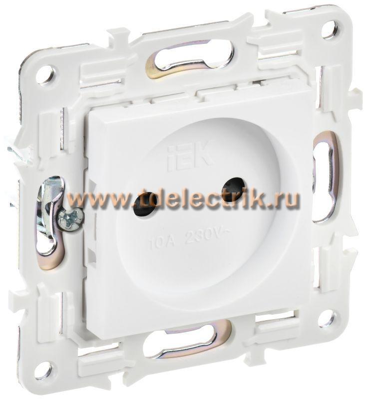 Фотография №1, SKANDY Розетка без з/к с з/ш 10А SK-R01W арк. бел. IEK