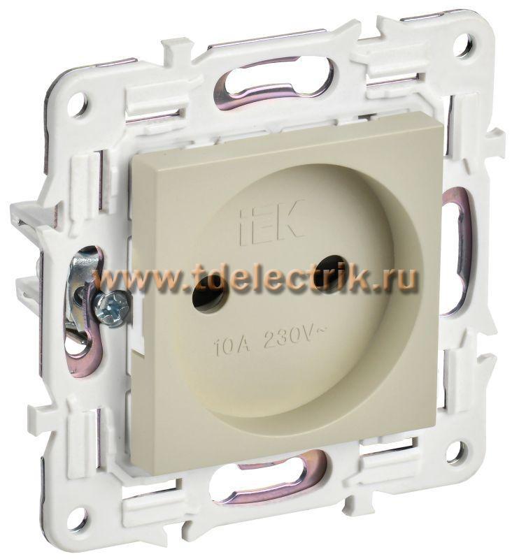 Фотография №1, SKANDY Розетка без з/к с з/ш 10А SK-R01B беж. IEK