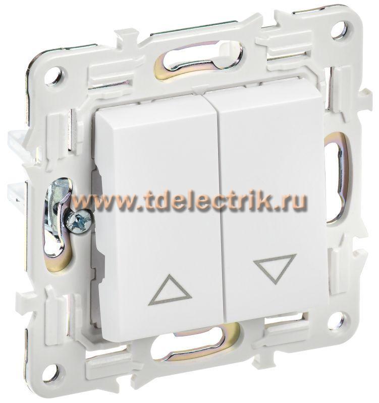 Фотография №1, SKANDY Выключатель жалюзи 10А SK-V12W арк. бел. IEK