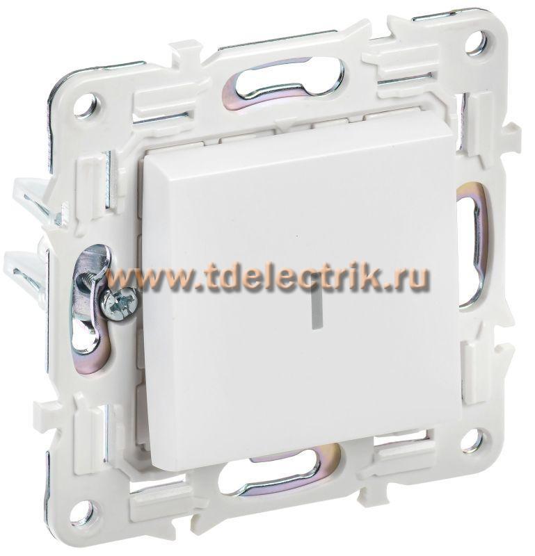 Фотография №1, SKANDY Выключатель 1-кл. с инд. 10А SK-V07W арк. бел. IEK