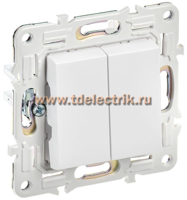 Фотография №1, SKANDY Выключатель 2-кл. перекр. 10А SK-V06W арк. бел. IEK