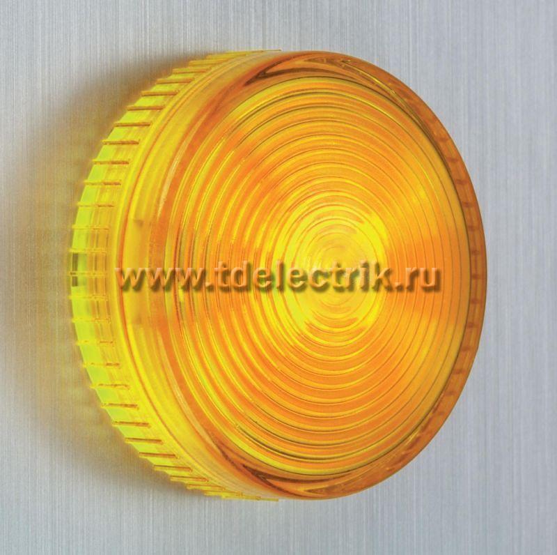 Фотография №1, Лампа сигнальная желтая светодиодная  24В АС/DC