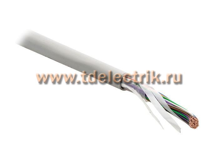 Фотография №1, Hyperline UUTP25-C3-S26-IN-PVC-GY Кабель витая пара неэкранированная U/UTP категория 3 25 пар (26 AWG) одножильный (solid) PVC –20°C – +60°C серый