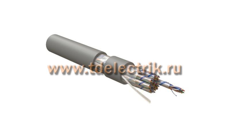 Фотография №1, Hyperline UUTP50W-C5-S24-IN-LSZH-GY Кабель витая пара U/UTP категория 5 50 пар (5 пар (24 AWG)х10) одножильный (solid) LSZH нг(А)-HF –20°C – +60°C серый
