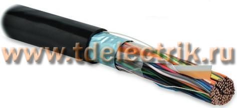 Фотография №1, Hyperline FUTP10-C3-S24-OUT-PE-BK Кабель витая пара экранированная F/UTP категория 3 10 пар (24 AWG) одножильный (solid) экран - фольга внешний PE -40°C - +60°C черный