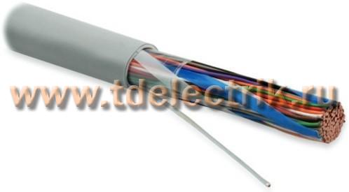 Фотография №1, Hyperline UUTP50-C3-S24-IN-PVC-GY Кабель витая пара неэкранированная U/UTP категория 3 50 пар (24 AWG) одножильный (solid) PVC -10°C до +50°C серый