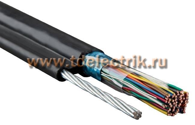 Фотография №1, Hyperline FUTP50-C3-S24-SW-OUT-PE-BK-500 (500 м) Кабель витая пара экранированная F/UTP категория 3 50 пар (24 AWG) одножильный (solid) экран - фольга с металлическим тросом внешний UV PE –40°C - +60°C черный