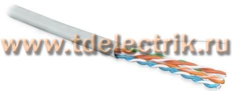 Фотография №1, Hyperline UUTP4-C5E-S24-IN-LSZH-GY-305 (305 м) Кабель витая пара неэкранированная U/UTP категория 5e 4 пары (24 AWG) одножильный(solid) LSZH нг(А)-HF -20°C – +75°C серый - гарантия:15 лет компонентная 25 лет системная