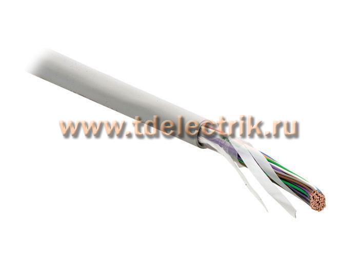Фотография №1, Hyperline UUTP10-C3-S24-IN-PVC-GY Кабель витая пара неэкранированная U/UTP категория 3 10 пар (24 AWG) одножильный (solid) PVC -10°C - +50°C серый